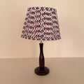 PANTALLA DE LÁMPARA ESTAMPADO MINI FLORES BURGUNDY