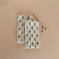 SET SERVILLETAS ALGODÓN CON ESTAMPADO DE HOJAS