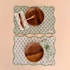 SET MANTELES INDIVIDUALES REVERSIBLE ALGODÓN OLIVE