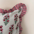 FUNDA DE COJÍN ESTAMPADO RAMO DE FLORES