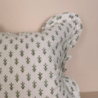FUNDA DE COJÍN ESTAMPADO MINI GRECA OLIVE